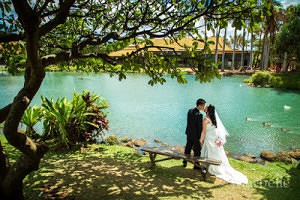 Maui Tropical Plantation is the perfect setting for a wedding.